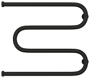 Водяной полотенцесушитель Сунержа М-образный 50x65 15-4007-5065 цвет Тёмный титан муар-1