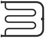 Водяной полотенцесушитель Сунержа Лира 50x65 15-4012-5065 цвет Тёмный титан муар-1