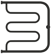 Водяной полотенцесушитель Сунержа Лира 60x60 15-4012-6060 цвет Тёмный титан муар-1