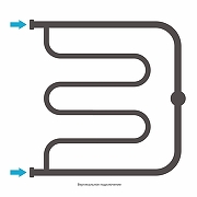 Водяной полотенцесушитель Сунержа Лира 60x60 15-4012-6060 цвет Тёмный титан муар-3