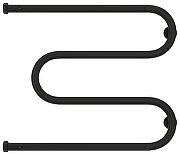 Водяной полотенцесушитель Сунержа М-образный 50x65 31-4008-5065 цвет Матовый чёрный-1