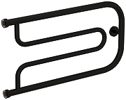 Водяной полотенцесушитель Сунержа Гусли 32x65 31-4009-3265 цвет Матовый чёрный