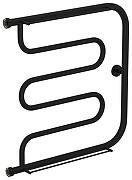 Водяной полотенцесушитель Сунержа Лира 60x60 31-4012-6060 цвет Матовый чёрный