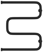 Водяной полотенцесушитель Сунержа Ш-образный+ 60x50 31-4014-6050 цвет Матовый чёрный-1