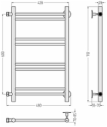 Водяной полотенцесушитель Сунержа Версия-Б1 60x40 00611-6040 Без покрытия-4