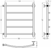 Водяной полотенцесушитель Сунержа Версия-Б2 50x50 00612-5050 Без покрытия-4