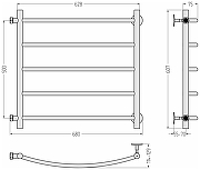 Водяной полотенцесушитель Сунержа Версия-Б2 50x60 00612-5060 Без покрытия-4