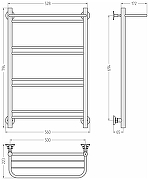 Водяной полотенцесушитель Сунержа Версия-Н1 80x50 00621-8050 Без покрытия-4