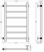 Водяной полотенцесушитель Сунержа Версия-Б 60x40 12610-6040 цвет Белый-4