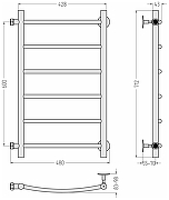 Водяной полотенцесушитель Сунержа Версия-Б2 60x40 12612-6040 цвет Белый-4