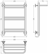 Водяной полотенцесушитель Сунержа Версия-Н1 60x40 17621-6040 цвет Чёрный-4