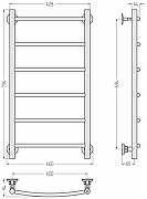 Водяной полотенцесушитель Сунержа Версия-Н2 80x40 17622-8040 цвет Чёрный-4