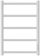 Электрический полотенцесушитель Сунержа Формат 27 60x40 12528-6040 цвет Белый-1