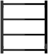 Электрический полотенцесушитель Сунержа Формат 26 60x50 17526-6050 цвет Чёрный-1