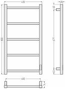 Электрический полотенцесушитель Сунержа Формат 26 80x40 17526-8040 цвет Чёрный-3