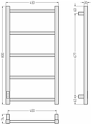 Электрический полотенцесушитель Сунержа Формат 26 80x40 17527-8040 цвет Чёрный-3