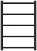 Электрический полотенцесушитель Сунержа Формат 27 60x40 17528-6040 цвет Чёрный-1