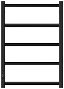 Электрический полотенцесушитель Сунержа Формат 27 60x40 17529-6040 цвет Чёрный-1