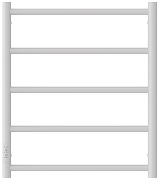 Электрический полотенцесушитель Сунержа Формат 27 60x50 30529-6050 цвет Матовый белый-1