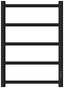 Электрический полотенцесушитель Сунержа Формат 27 60x40 31528-6040 цвет Матовый чёрный-1