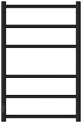 Электрический полотенцесушитель Сунержа Формат 27 80x50 31529-8050 цвет Матовый чёрный-1