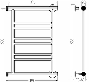 Водяной полотенцесушитель Сунержа Минор 0601 50x40 00601-5040 Без покрытия-4
