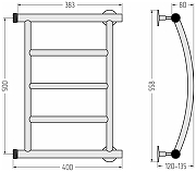 Водяной полотенцесушитель Сунержа Минор 0602 50x40 00602-5040 Без покрытия-4