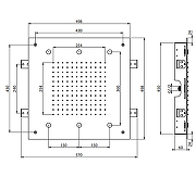 Верхний душ Fima Carlo Frattini Showerhead F2901CS цвет Черный хром брашированный-1
