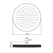 Верхний душ Fima Carlo Frattini Park Lane F1140/2ZS цвет Бронза брашированная янтарная-1