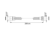 Душевой шланг Fima Carlo Frattini Shower accessories F2022CR цвет Хром-1