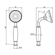 Ручной душ Fima Carlo Frattini Handshowers F2059BR цвет Бронза состаренная-1