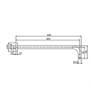 Кронштейн для верхнего душа Fima Carlo Frattini Showerhead F2138ZL.45 цвет Бронза янтарная-1