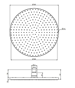 Верхний душ Fima Carlo Frattini Showerhead F2224/2OR цвет Золото-1