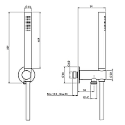 Душевой гарнитур Fima Carlo Frattini Handshowers F2287/4NOTHS цвет Шампань брашированная-1