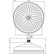Верхний душ Fima Carlo Frattini Showerhead F2371/2OS цвет Золото брашированное-1
