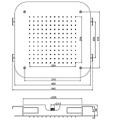 Верхний душ Fima Carlo Frattini Showerhead F2417SN цвет Никель брашированный-1