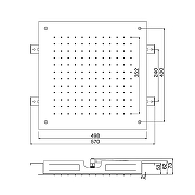 Верхний душ Fima Carlo Frattini Showerhead F2425CR цвет Хром-1