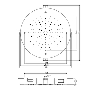 Верхний душ Fima Carlo Frattini Showerhead F2426NS цвет Черный матовый-1