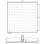 Верхний душ Fima Carlo Frattini Showerhead F2639/2NS цвет Черный матовый-1