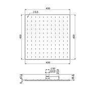 Верхний душ Fima Carlo Frattini Showerhead F2639/2SN цвет Никель брашированный-1