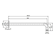 Кронштейн для верхнего душа Fima Carlo Frattini Spillo Steel F2945INOX цвет Нержавеющая сталь матовая-1