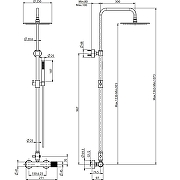 Душевая система Fima Carlo Frattini Shower column F3035T/2VCR цвет Хром-1