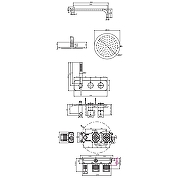 Душевая система Fima Carlo Frattini Shower systems F3149WX3R252ZS с термостатом цвет Бронза брашированная янтарная-1