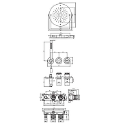 Душевая система Fima Carlo Frattini Wellness F3149WX9R50OR с термостатом цвет Золото-1