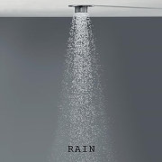 Верхний микродуш Fima Carlo Frattini Waterdot F3710GRSN цвет Никель брашированный-1