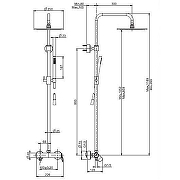 Душевая система Fima Carlo Frattini Flo F3805/2BS цвет Белый матовый-1