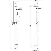 Душевой гарнитур Fima Carlo Frattini Sliding rail F2218OS цвет Золото брашированное-1