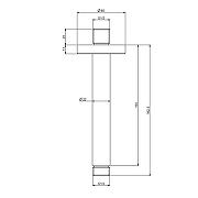 Кронштейн для верхнего душа Fima Carlo Frattini Showerhead F2584OR цвет Золото-1