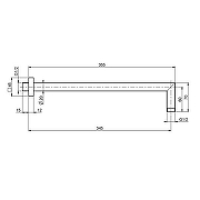 Кронштейн для верхнего душа Fima Carlo Frattini Showerhead F2538HS цвет Шампань брашированная-1