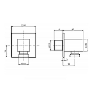 Шланговое подключение Fima Carlo Frattini Shower accessories F2690CR цвет Хром-1